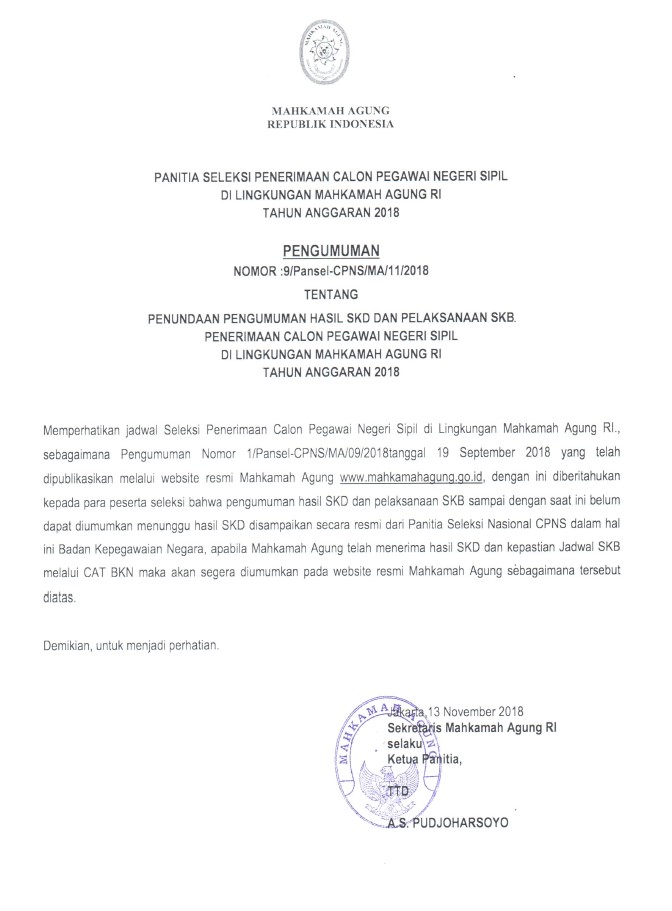 pengumuman penundaan skd2